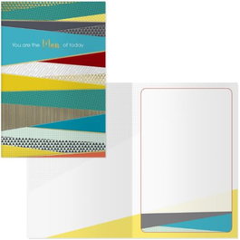 DOHE AGENDAS Pack de 6 tarjetas de felicitación modelo día padre-triángulos