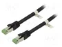 GOOBAY Patch Cord Cat 6a S/FTP 15m Negro