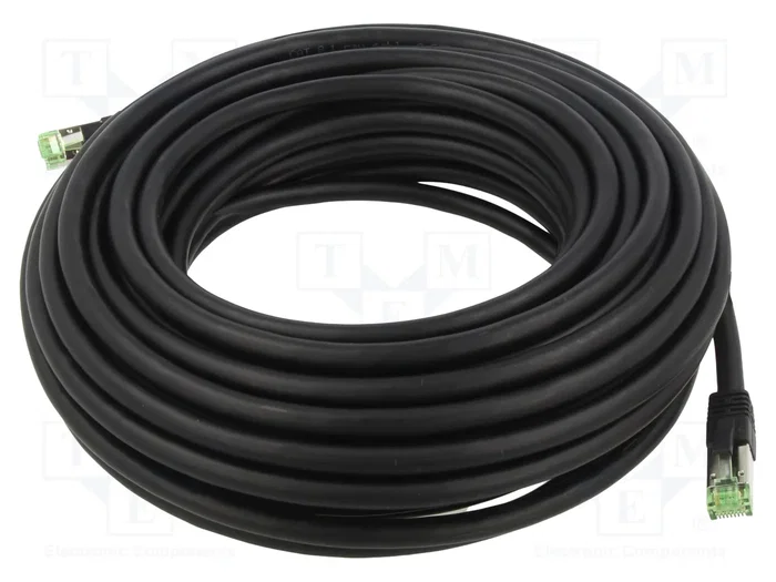 GOOBAY Patch Cord Cat 6a S/FTP 15m Negro GOOBAY Patch Cord Cat 6a S/FTP 15m Negro