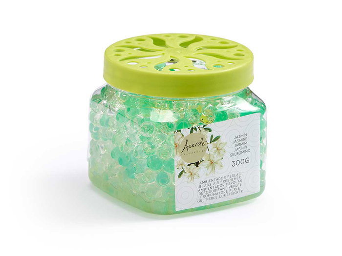 Acorde Ambientador Bolas Gel Jazmin 300 Gr 8.5 x 9 x 8.5 cm (Set de 12)
