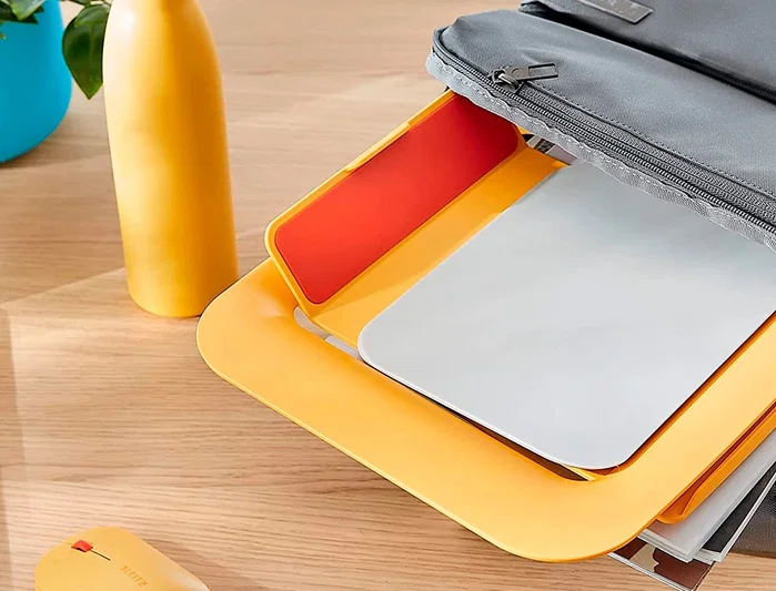 LEITZ Soporte Ergo Cosy Amarillo para Portátil de 13 a 17 Pulgadas