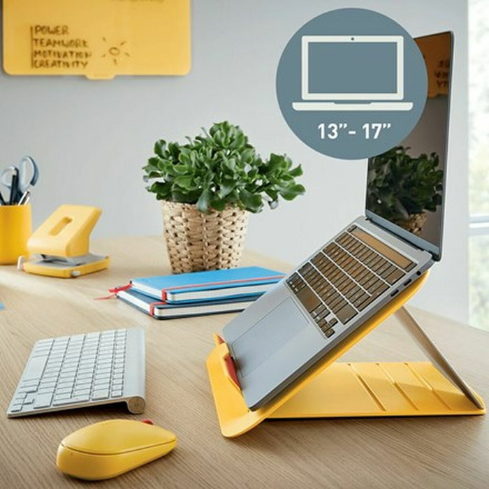 LEITZ Soporte Ergo Cosy Amarillo para Portátil de 13 a 17 Pulgadas