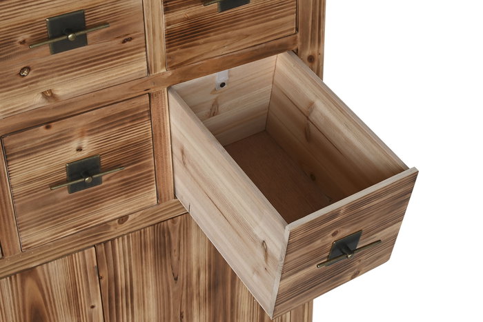 DKD Home Decor Cajonera Oriental Rojo Natural 63 x 101 x 27 cm