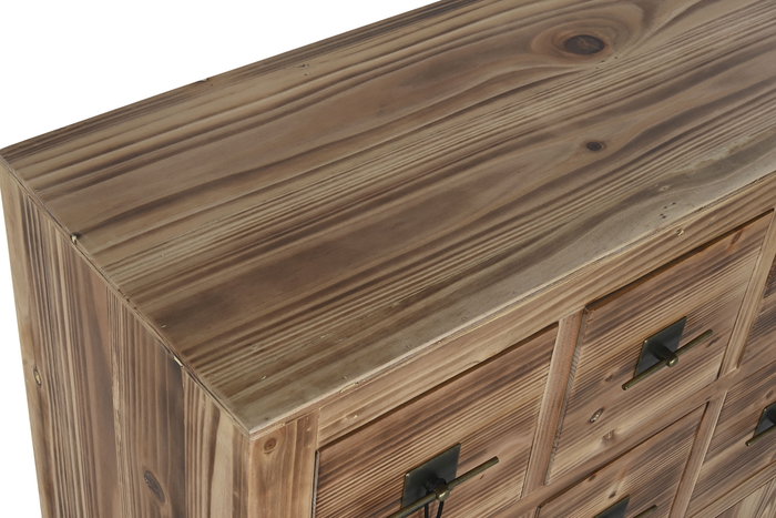 DKD Home Decor Cajonera Oriental Rojo Natural 63 x 101 x 27 cm