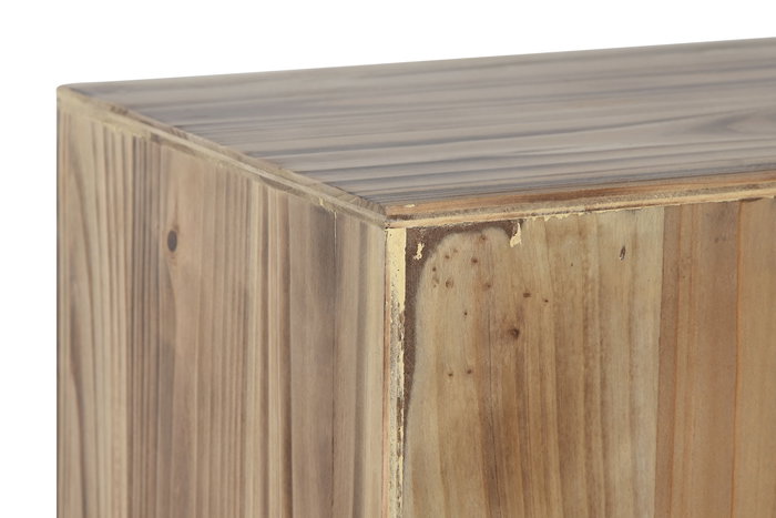 DKD Home Decor Cajonera Oriental Rojo Natural 63 x 101 x 27 cm