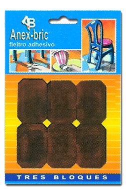 Fieltro 8580 Adhesivo 6 Rectángulos 42x28mm Blanco Fieltro 8580 Adhesivo 6 Rectángulos 42x28mm Blanco