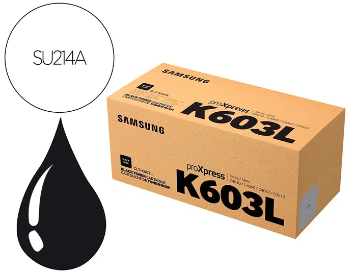 Samsung Cartucho de Tóner Original CLT-K603L Negro
