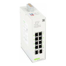 WAGO 852-1813/000-001 Lean-Managed-Switch 8 Puertos 1000Base-T y 2 Ranuras 1000Base-SX/L