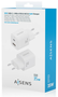 Aisens Cargador GaN 35W con 2 Puertos USB-C y USB-A, Blanco