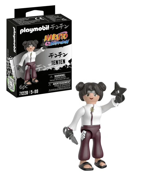 Playmobil Naruto Shippuden Tenten Figura con Kunai y Estrella Arrojadiza