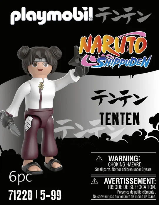 Playmobil Naruto Shippuden Tenten Figura con Kunai y Estrella Arrojadiza