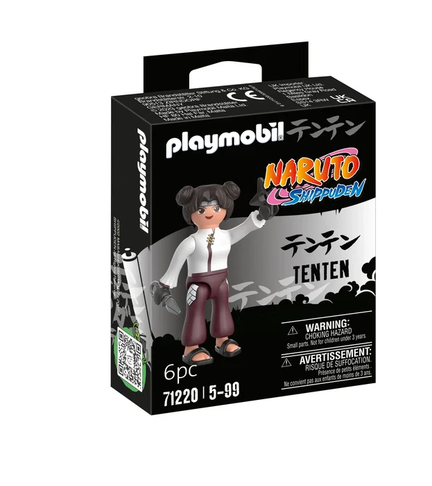Playmobil Naruto Shippuden Tenten Figura con Kunai y Estrella Arrojadiza
