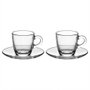 Bialetti Set de 2 Tazas de Espresso ISTITUZIONALE de Cristal Transparente