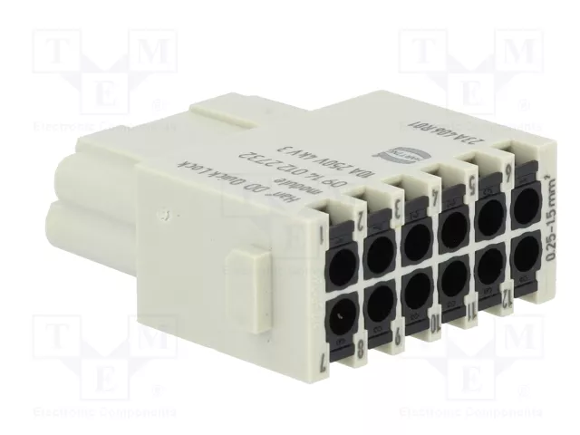 HARTING Han DD Quick-Lock módulo hembra de 12 pines