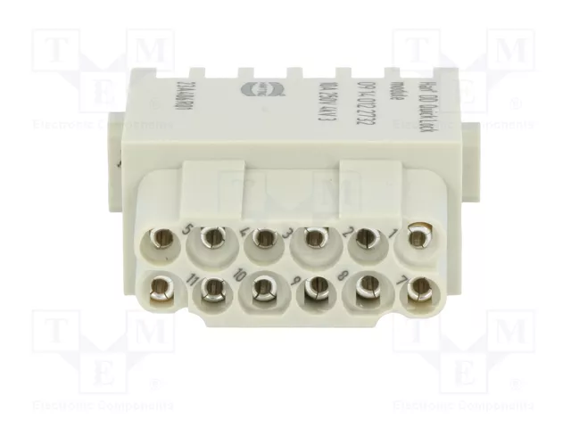 HARTING Han DD Quick-Lock módulo hembra de 12 pines