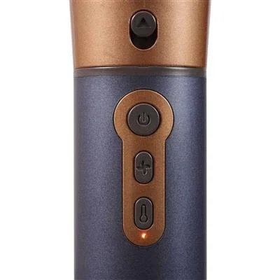 Princess Airstyler 529207 Kit de peluquería 7 en 1 con 7 accesorios, motor DC 1000W, 3 ajustes calor, cable giratorio, color azul