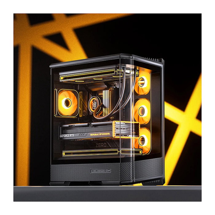 Jonsbo D400 Midi Tower ATX con Vidrio Templado - negro