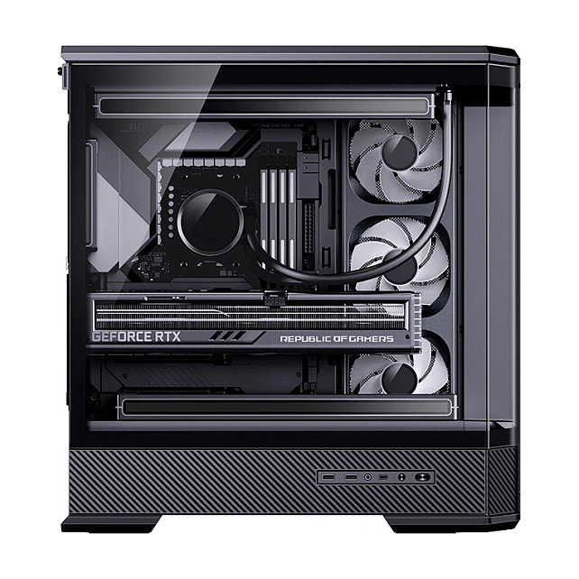 Jonsbo D400 Midi Tower ATX con Vidrio Templado - negro