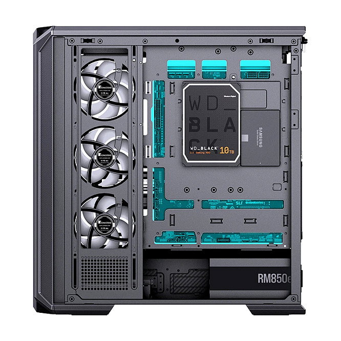 Jonsbo D400 Midi Tower ATX con Vidrio Templado - negro