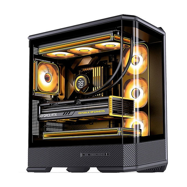 Jonsbo D400 Midi Tower ATX con Vidrio Templado - negro