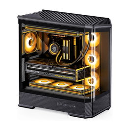 Jonsbo D400 Midi Tower ATX con Vidrio Templado - negro
