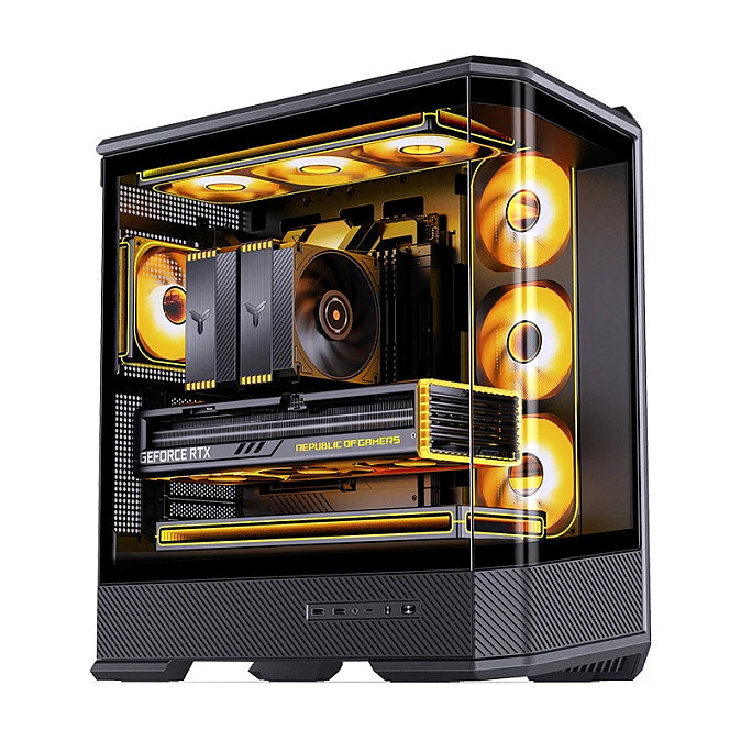 Jonsbo D400 Midi Tower ATX con Vidrio Templado - negro