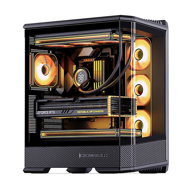 Jonsbo D400 Midi Tower ATX con Vidrio Templado - negro