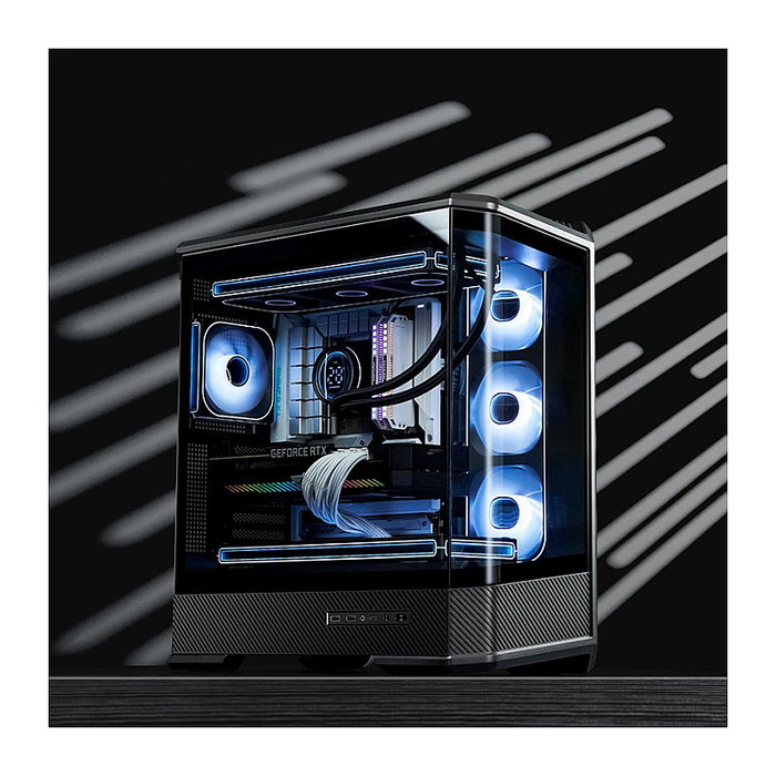 Jonsbo D400 Midi Tower ATX con Vidrio Templado - negro