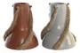 DKD Home Decor Jarrón de Bambú y Fibra, Pack de 2 unidades