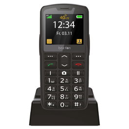 Bea-fon SL260 LTE - Teléfono Móvil con 4G, Pantalla 5.59 cm (2.2") y Bluetooth, Color Negro y Plata, Batería de 800 mAh