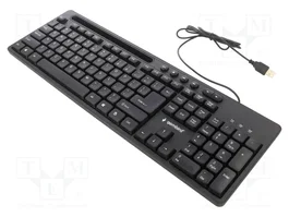 GEMBIRD Teclado Alámbrico Negro USB A US Layout