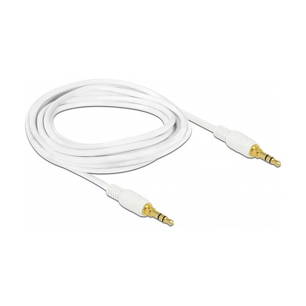DeLOCK 85550 Cable de audio 3,5 mm macho a macho de 2 m blanco DeLOCK 85550 Cable de audio 3,5 mm macho a macho de 2 m blanco