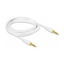 DeLOCK 85550 Cable de audio 3,5 mm macho a macho de 2 m blanco