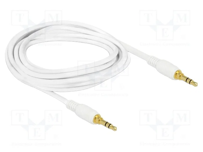 DeLOCK 85550 Cable de audio 3,5 mm macho a macho de 2 m blanco DeLOCK 85550 Cable de audio 3,5 mm macho a macho de 2 m blanco
