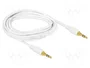 DeLOCK 85550 Cable de audio 3,5 mm macho a macho de 2 m blanco