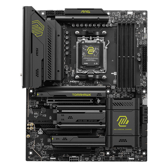 MSI MAG X870E Tomahawk WiFi - Placa Base AMD X870E, Socket AM5, ATX, DDR5, Wi-Fi 7, Bluetooth 5.4, PCIe 5.0, M.2 Gen5, 2.5G LAN