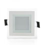 greenice Foco Downlight LED Cuadrado 6W Blanco Frío 6000K Cristal