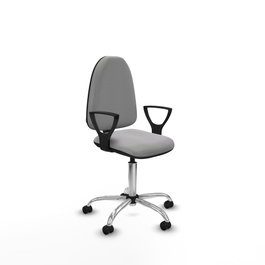 PIQUERAS Y CRESPO Silla de oficina Aýna Gris claro con brazos fijos