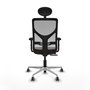 PIQUERAS Y CRESPO Silla de oficina Motilla con mecanismo Sincro/Traslack Marrón oscuro y Gris