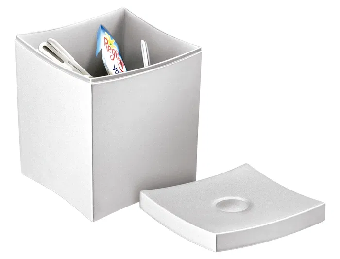 Cep Caja para infusiones con tapa desmontable, poliestireno, 90x90x115 mm