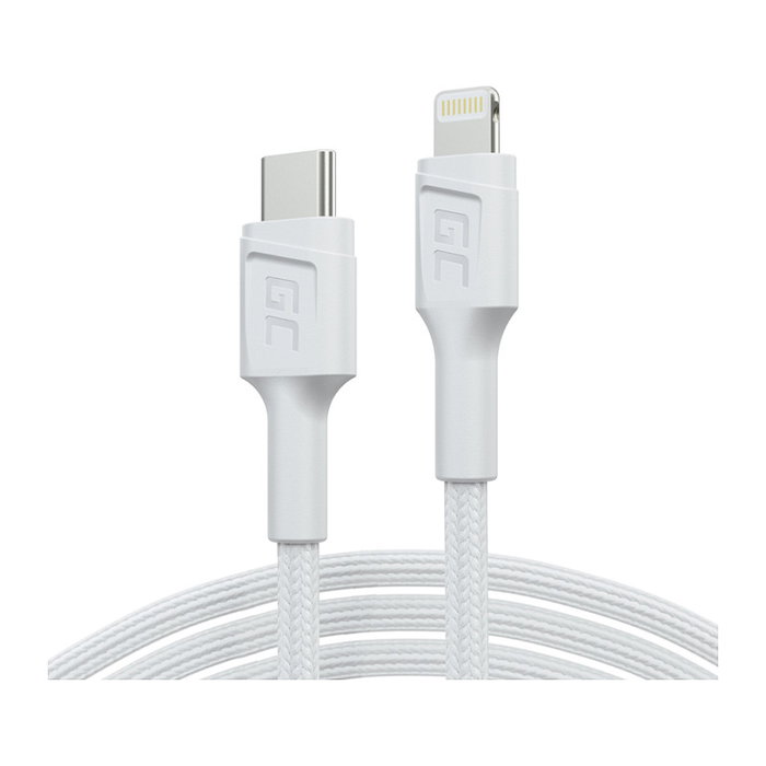Green Cell GC PowerStream Cable USB-C a Lightning 1m Blanco Green Cell GC PowerStream Cable USB-C a Lightning 1m Blanco