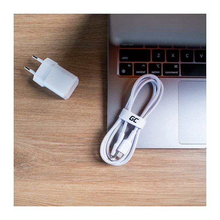 Green Cell GC PowerStream USB-C a Lightning 1m Blanco