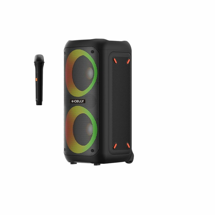 Celly PARTYSPEAKERWLM Altavoz de Fiesta con Micrófono Inalámbrico Negro 40 W