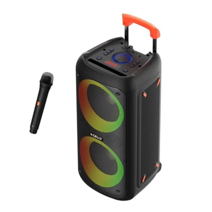 Celly PARTYSPEAKERWLM Altavoz de Fiesta con Micrófono Inalámbrico Negro 40 W