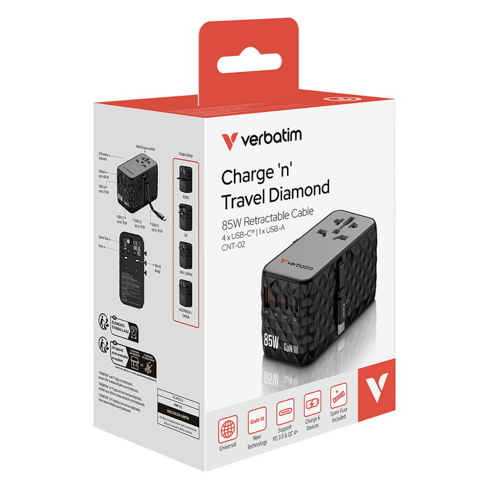 Verbatim Charge n Travel Diamond 85W CNT-02