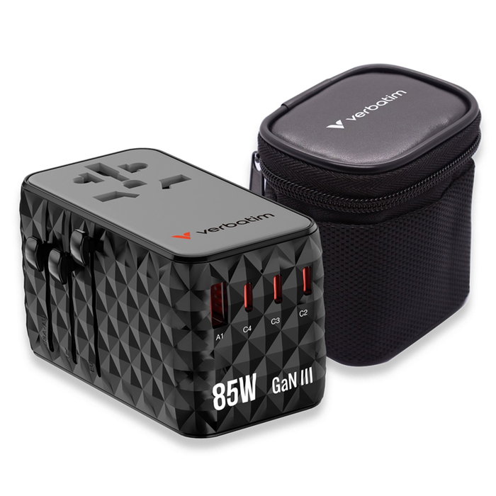 Verbatim Charge'n'Travel Diamond 85W con cable retráctil CNT-02 Verbatim Charge'n'Travel Diamond 85W con cable retráctil CNT-02