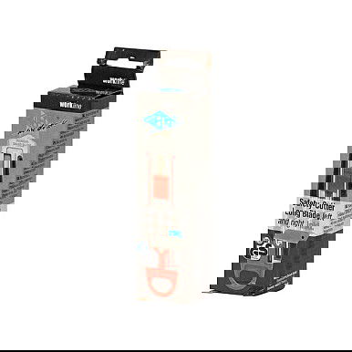 WEDO 78 830 Cutter de Seguridad con Cuchilla Larga 60 x 19mm Negro/Rojo