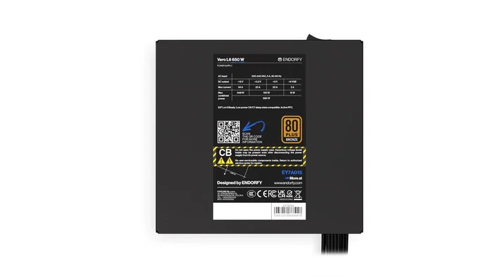 Endorfy Vero L6 650W 80 PLUS Bronze ATX