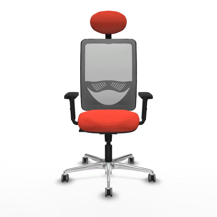 PIQUERAS Y CRESPO Silla de oficina Zulema con mecanismo Sincro, Naranja oscuro y Gris PIQUERAS Y CRESPO Silla de oficina Zulema con mecanismo Sincro, Naranja oscuro y Gris