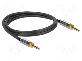 DeLOCK Cable de audio 3,5 mm con adaptador de tornillo 1 m